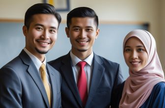 Fulbright Foreign Language Teaching Assistant (FLTA) malay man and hijab women