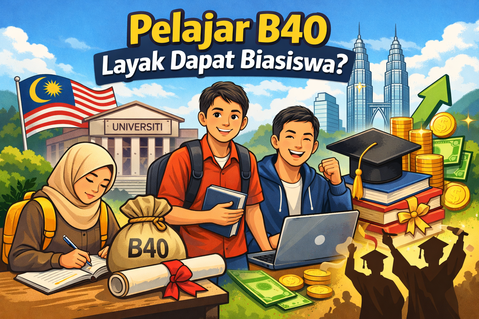 Adakah Pelajar B40 Layak Dapat Biasiswa