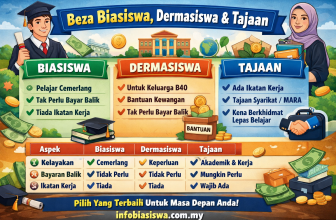 Beza Biasiswa, Dermasiswa dan Tajaan