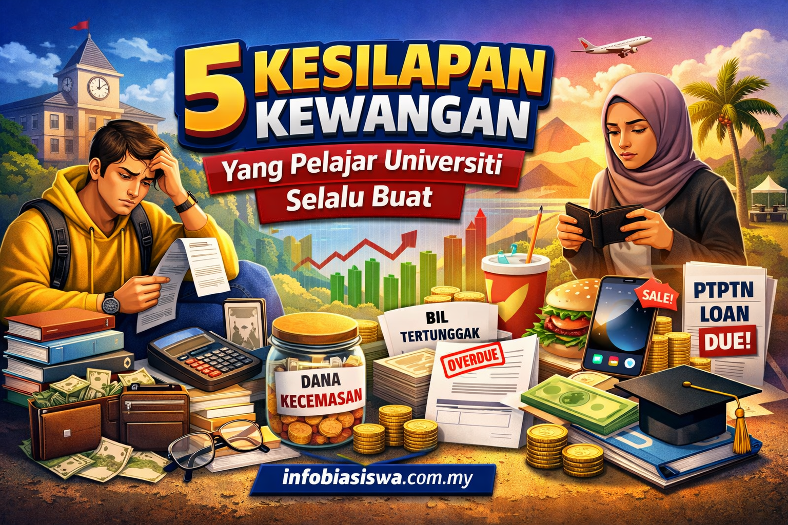 5 Kesilapan Kewangan Yang Pelajar Universiti Selalu Buat