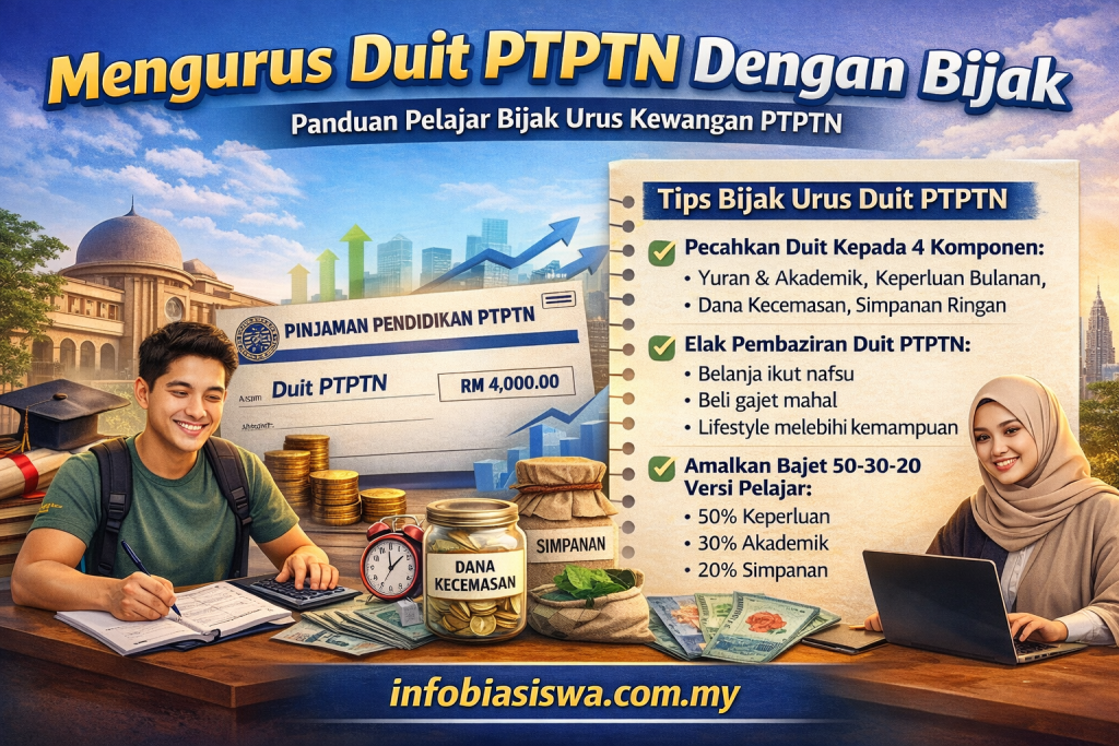 Bagaimana Mengurus Duit PTPTN Dengan Bijak