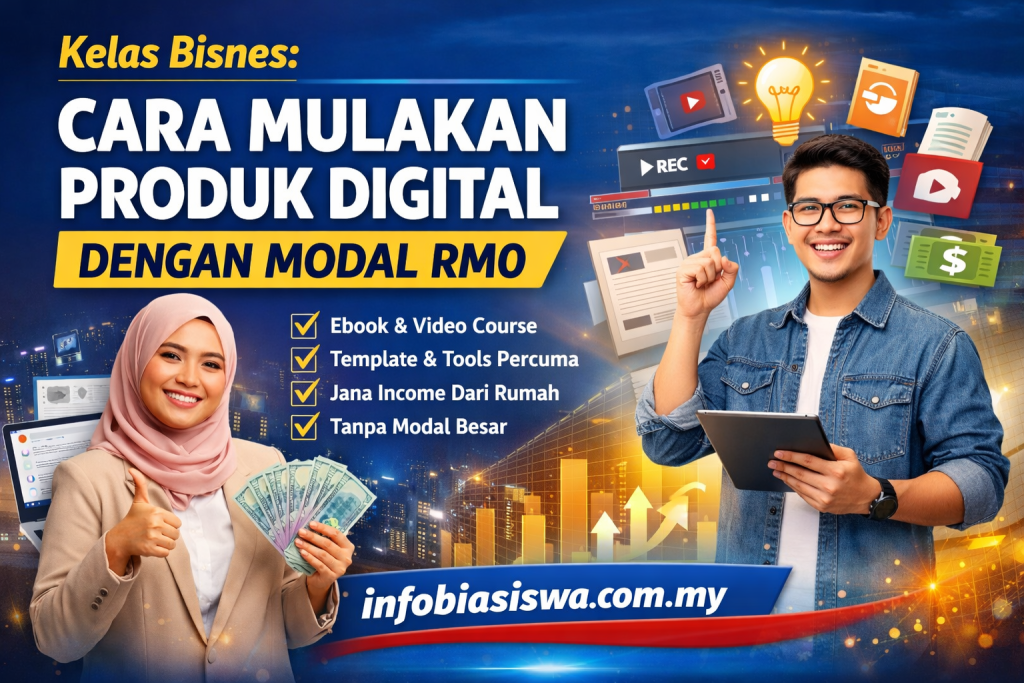 Kelas Bisnes: Cara Mulakan Produk Digital Dengan Modal RM0