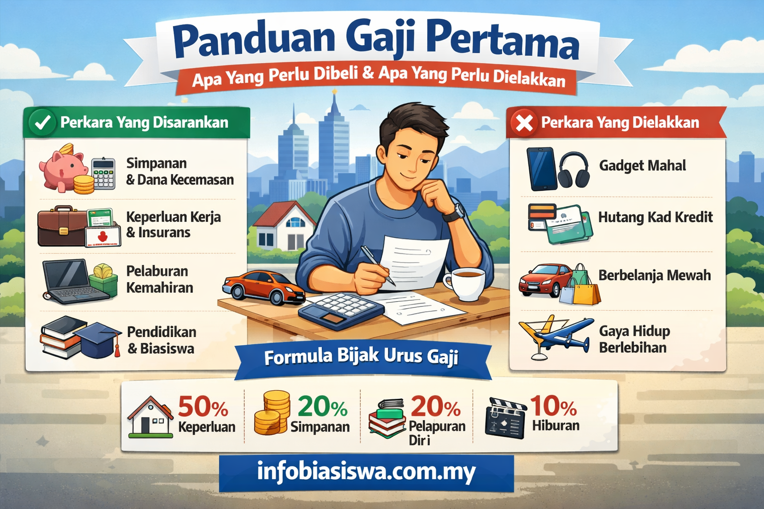 Panduan Gaji Pertama: Apa Yang Perlu Dibeli Dan Apa Yang Perlu Dielakkan