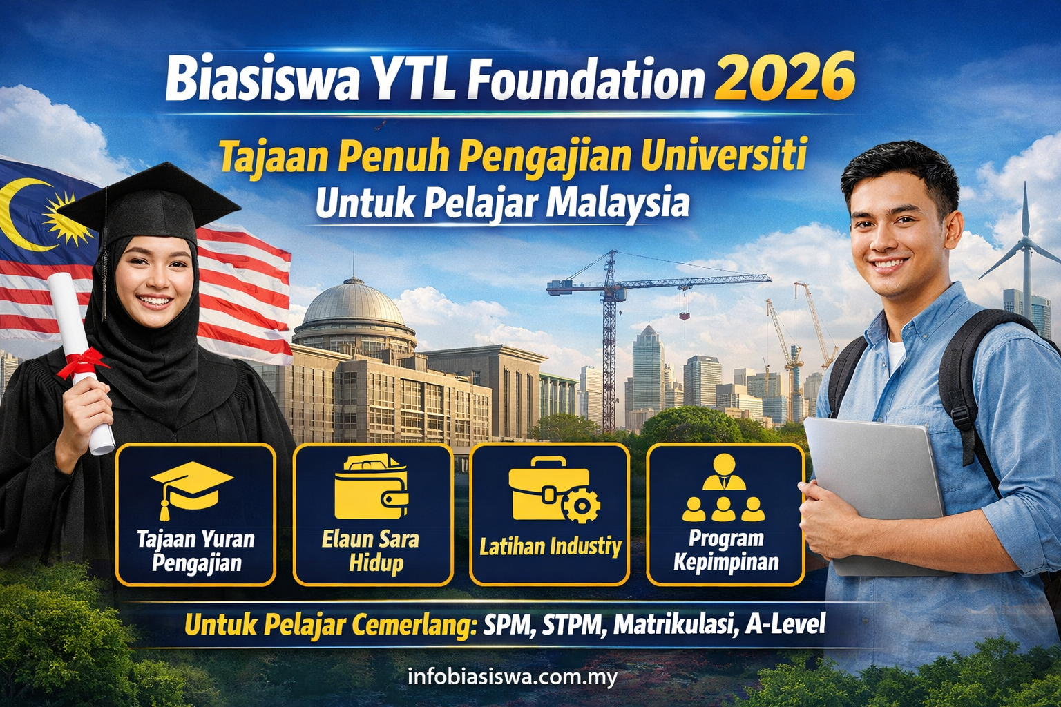 Biasiswa YTL Foundation 2026: Peluang Tajaan Penuh Untuk Pelajar Cemerlang Malaysia