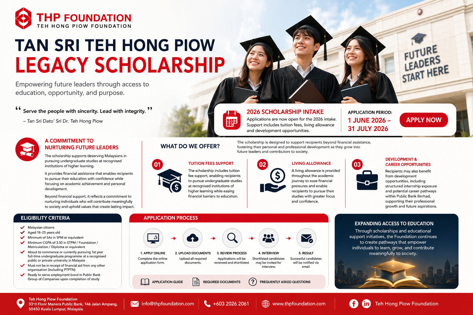 Biasiswa Tan Sri Teh Hong Piow Legacy