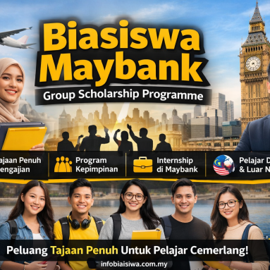 Biasiswa Maybank Group Scholarship Programme (MGSP): Tajaan Penuh Universiti Untuk Pelajar Malaysia