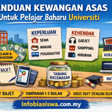 Panduan Kewangan Asas Untuk Pelajar Baharu Masuk Universiti