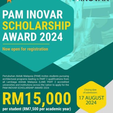 Peluang Biasiswa PAM untuk Pelajar Senibina di Malaysia