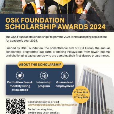 Program Biasiswa OSK Foundation: Peluang Pendidikan Berkualiti untuk Pelajar Malaysia